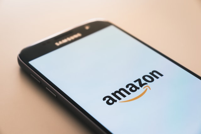 Amazon logo on iphone