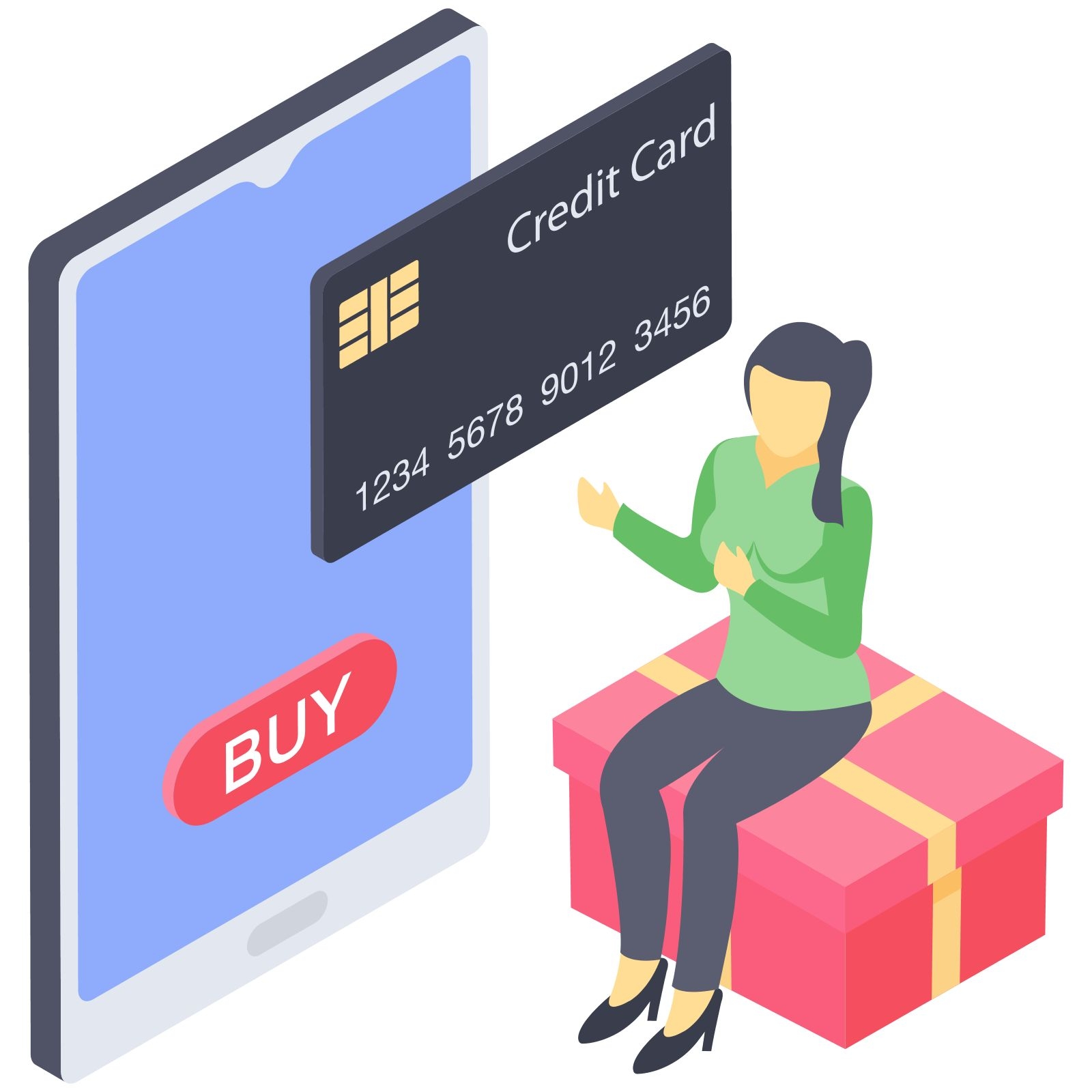 Online payment illustration