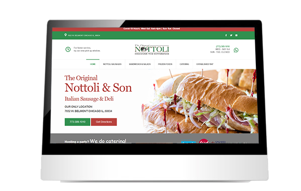 Nottoli website, Chicago IL